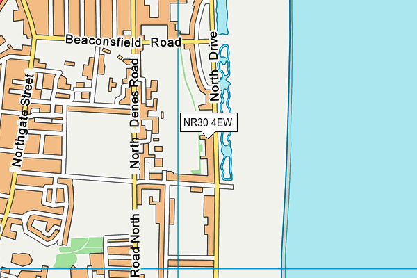 NR30 4EW map - OS VectorMap District (Ordnance Survey)