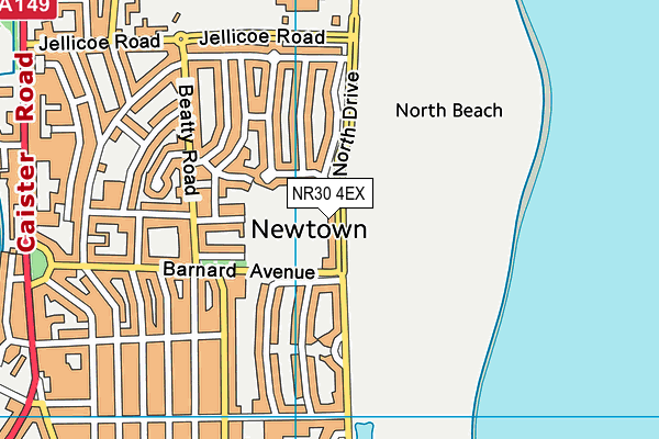 NR30 4EX map - OS VectorMap District (Ordnance Survey)