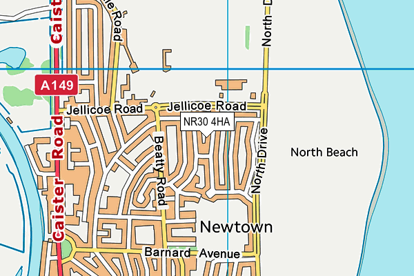 NR30 4HA map - OS VectorMap District (Ordnance Survey)