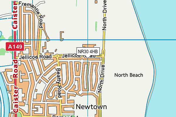 NR30 4HB map - OS VectorMap District (Ordnance Survey)