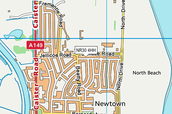 NR30 4HH map - OS VectorMap District (Ordnance Survey)