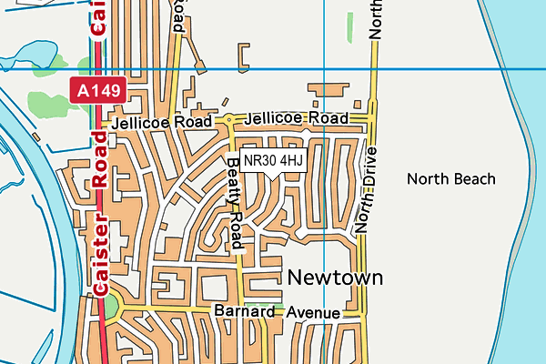 NR30 4HJ map - OS VectorMap District (Ordnance Survey)