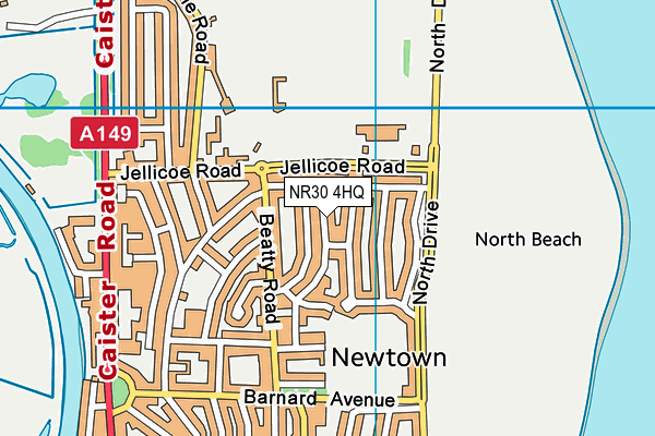 NR30 4HQ map - OS VectorMap District (Ordnance Survey)