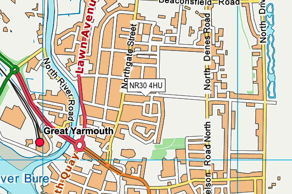 NR30 4HU map - OS VectorMap District (Ordnance Survey)