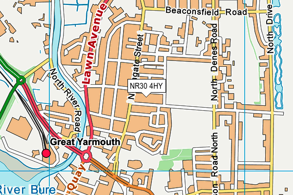 NR30 4HY map - OS VectorMap District (Ordnance Survey)