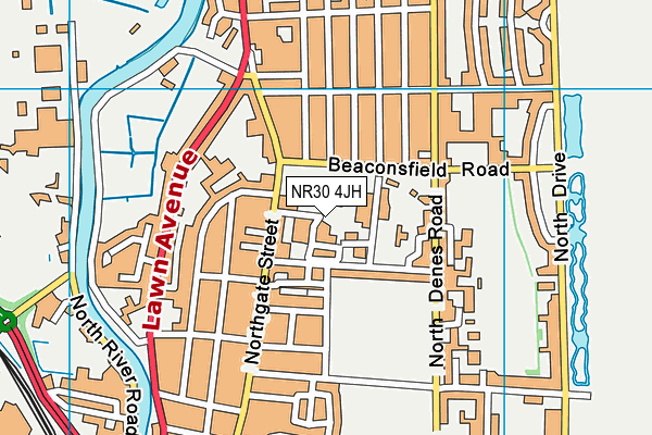 NR30 4JH map - OS VectorMap District (Ordnance Survey)