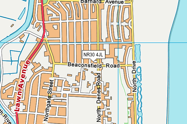 NR30 4JL map - OS VectorMap District (Ordnance Survey)