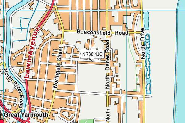 NR30 4JQ map - OS VectorMap District (Ordnance Survey)