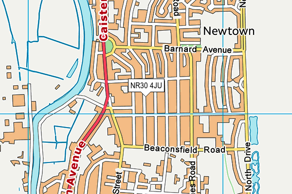 NR30 4JU map - OS VectorMap District (Ordnance Survey)