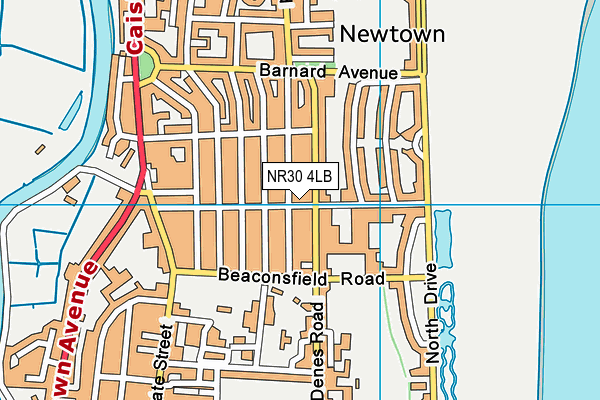 NR30 4LB map - OS VectorMap District (Ordnance Survey)