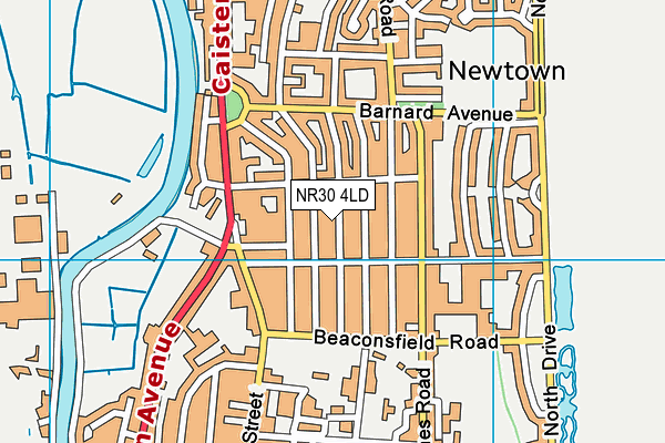 NR30 4LD map - OS VectorMap District (Ordnance Survey)