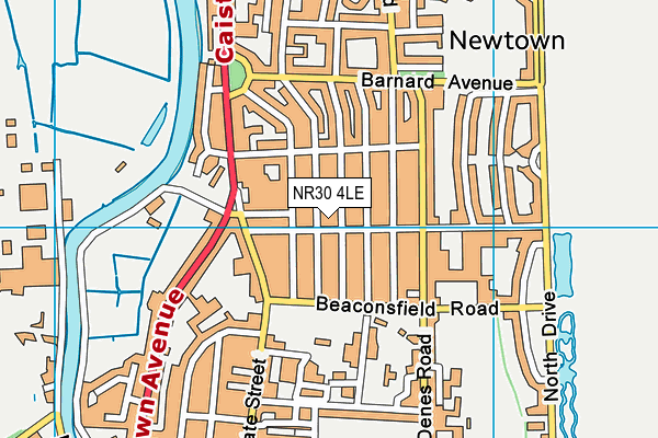 NR30 4LE map - OS VectorMap District (Ordnance Survey)