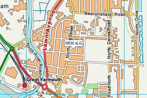 NR30 4LG map - OS VectorMap District (Ordnance Survey)