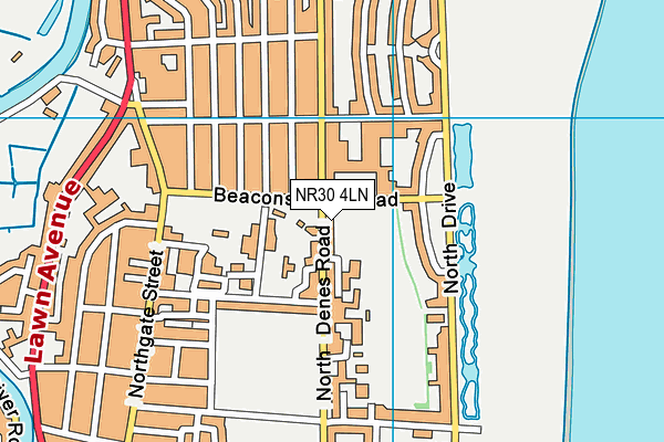 NR30 4LN map - OS VectorMap District (Ordnance Survey)