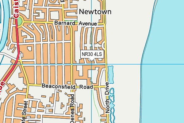 Great Yarmouth Charter Academy map (NR30 4LS) - OS VectorMap District (Ordnance Survey)