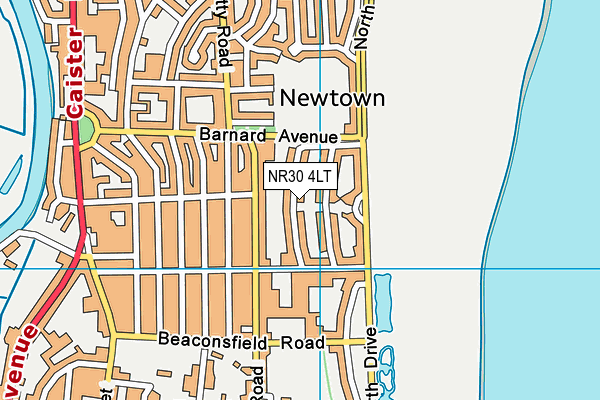 NR30 4LT map - OS VectorMap District (Ordnance Survey)