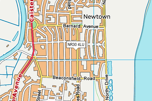 NR30 4LU map - OS VectorMap District (Ordnance Survey)