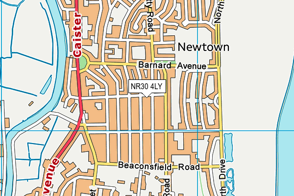 NR30 4LY map - OS VectorMap District (Ordnance Survey)
