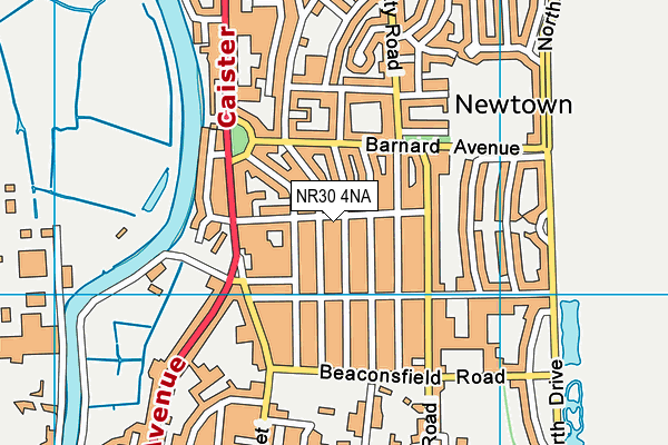 NR30 4NA map - OS VectorMap District (Ordnance Survey)