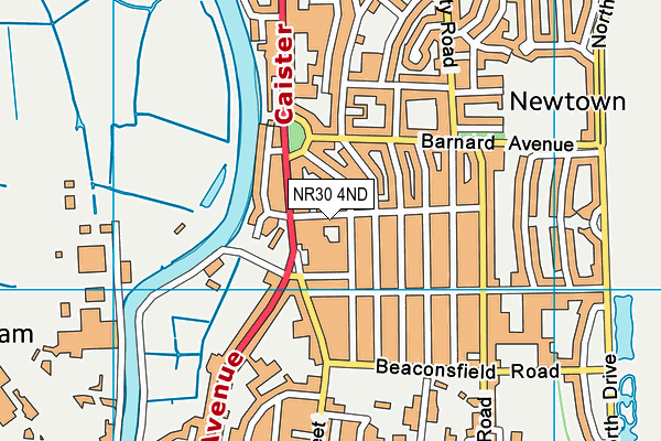 NR30 4ND map - OS VectorMap District (Ordnance Survey)