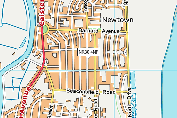 NR30 4NF map - OS VectorMap District (Ordnance Survey)