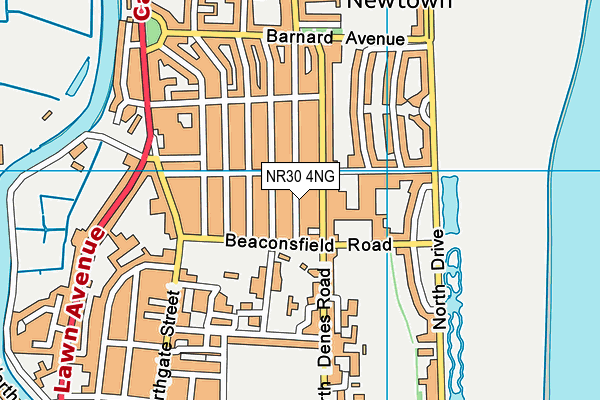 NR30 4NG map - OS VectorMap District (Ordnance Survey)