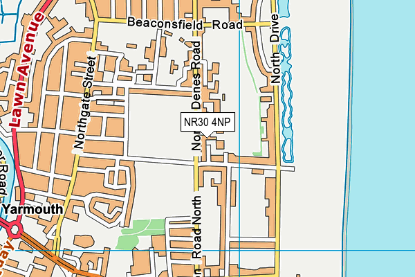 NR30 4NP map - OS VectorMap District (Ordnance Survey)