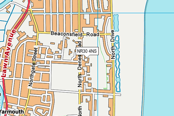 NR30 4NS map - OS VectorMap District (Ordnance Survey)