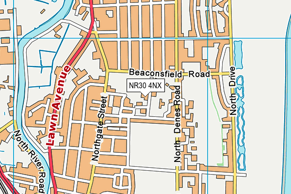 NR30 4NX map - OS VectorMap District (Ordnance Survey)