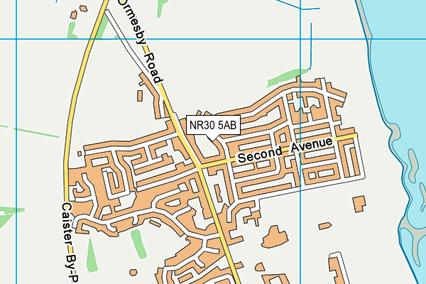 NR30 5AB map - OS VectorMap District (Ordnance Survey)