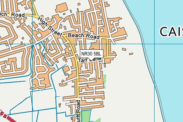 NR30 5BL map - OS VectorMap District (Ordnance Survey)