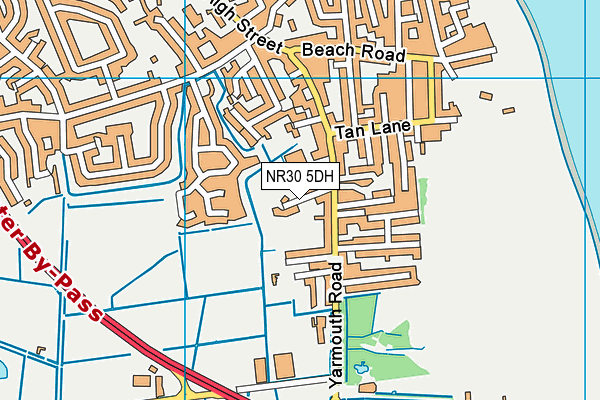 NR30 5DH map - OS VectorMap District (Ordnance Survey)