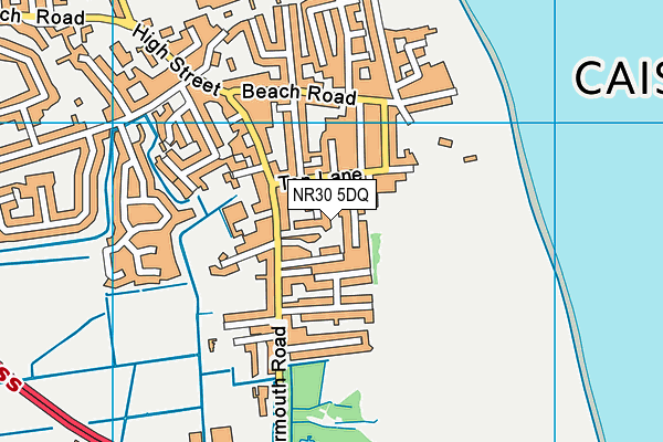 NR30 5DQ map - OS VectorMap District (Ordnance Survey)