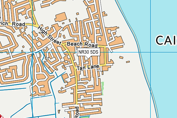NR30 5DS map - OS VectorMap District (Ordnance Survey)