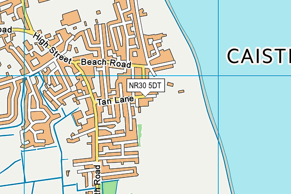 NR30 5DT map - OS VectorMap District (Ordnance Survey)