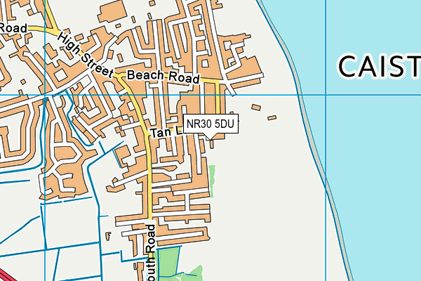 NR30 5DU map - OS VectorMap District (Ordnance Survey)