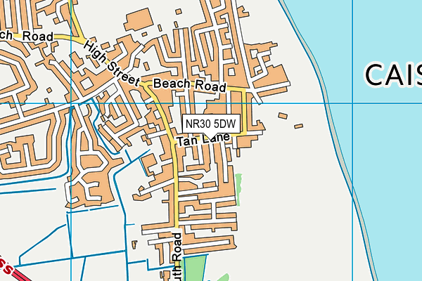 NR30 5DW map - OS VectorMap District (Ordnance Survey)