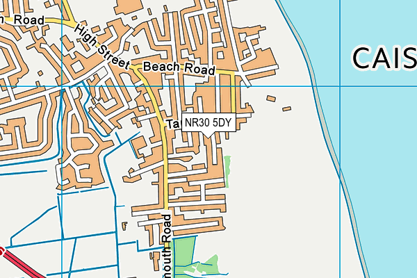 NR30 5DY map - OS VectorMap District (Ordnance Survey)