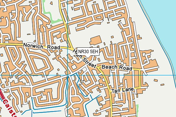 NR30 5EH map - OS VectorMap District (Ordnance Survey)