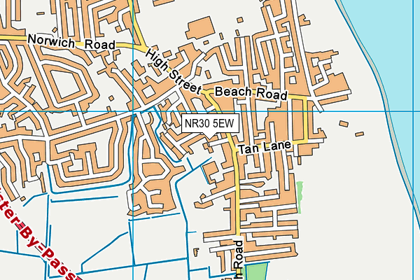 NR30 5EW map - OS VectorMap District (Ordnance Survey)