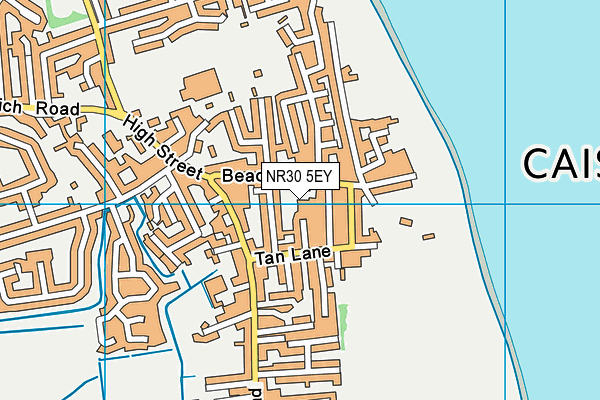 NR30 5EY map - OS VectorMap District (Ordnance Survey)