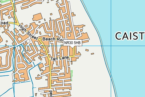 NR30 5HB map - OS VectorMap District (Ordnance Survey)