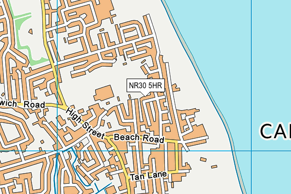 NR30 5HR map - OS VectorMap District (Ordnance Survey)