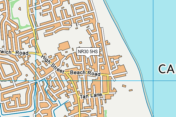 NR30 5HS map - OS VectorMap District (Ordnance Survey)