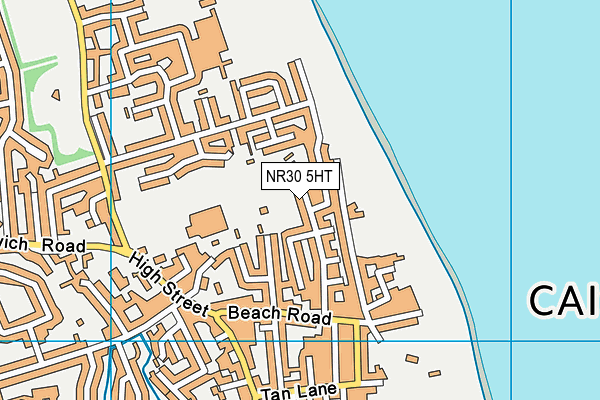 NR30 5HT map - OS VectorMap District (Ordnance Survey)