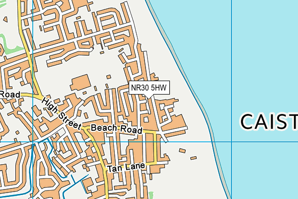 NR30 5HW map - OS VectorMap District (Ordnance Survey)