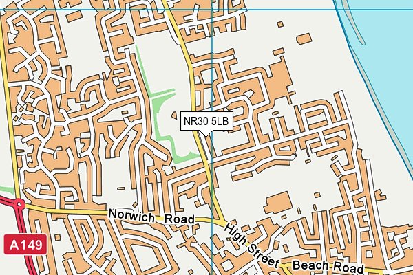 NR30 5LB map - OS VectorMap District (Ordnance Survey)