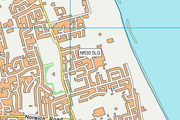 NR30 5LG map - OS VectorMap District (Ordnance Survey)