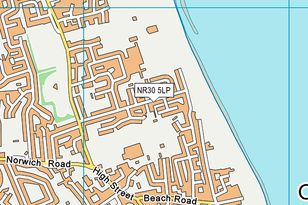 NR30 5LP map - OS VectorMap District (Ordnance Survey)