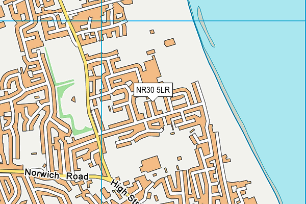 NR30 5LR map - OS VectorMap District (Ordnance Survey)